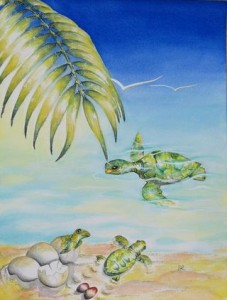 turtles by visionary artist Madeleine Tuttle