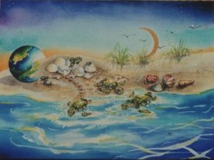 turtles by visionary artist Madeleine Tuttle