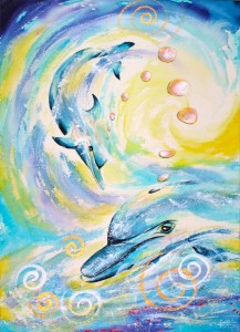 Dolphin by visionary artist Madeleine Tuttle