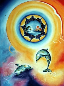 Dolphin8 by visionary artist Madeleine Tuttle