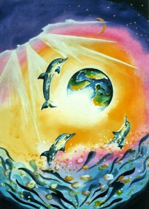 Dolphin9 by visionary artist Madeleine Tuttle