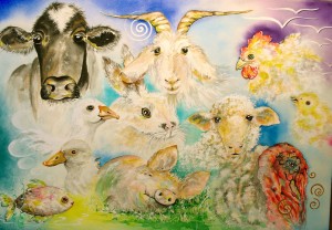 Farm Animals by artist Madeleine Tuttle