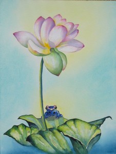 frog by visionary artist Madeleine Tuttle