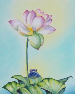 Frog by artist Madeleine Tuttle