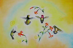 Hummingbird by visionary artist Madeleine Tuttle
