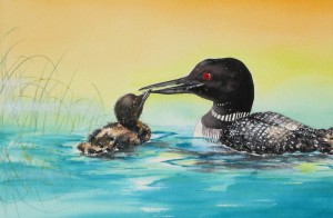 Loon by visionary artist Madeleine Tuttle