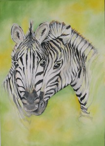 Zebras by visionary artist Madeleine Tuttle