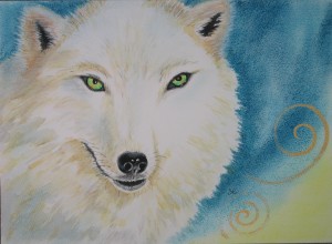 Wolf by visionary artist Madeleine Tuttle